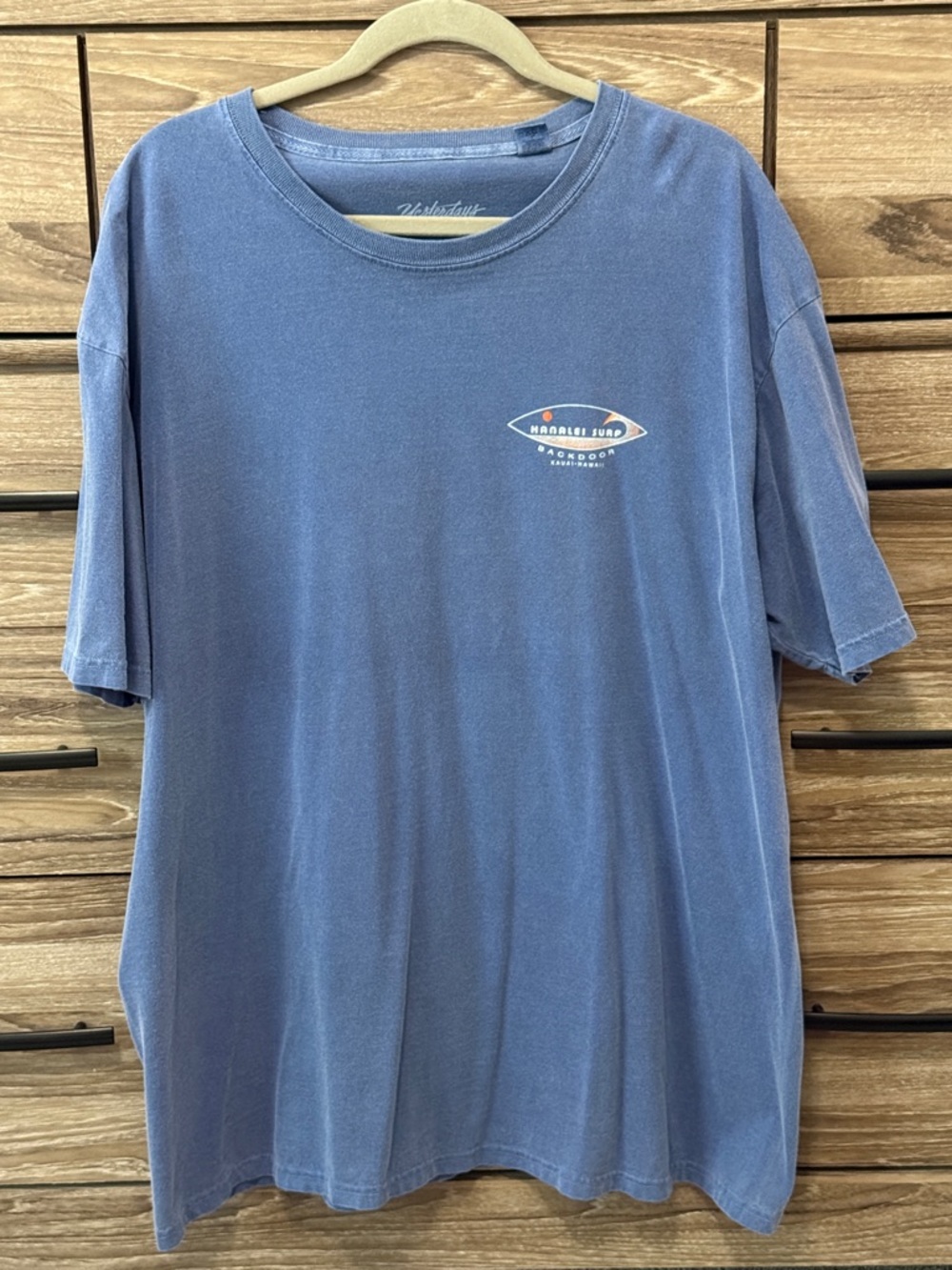 Backdoor Surf Shop Hanalei Kauai, Hawaii Shirt Size XL Blue